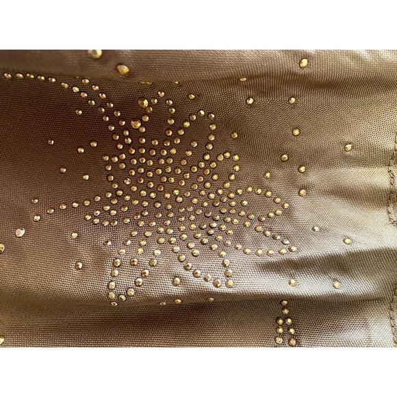 NWT 12th Street by Cynthia Vincent Gold Sparkle Skirt  Size 2 - Picture 9 of 11